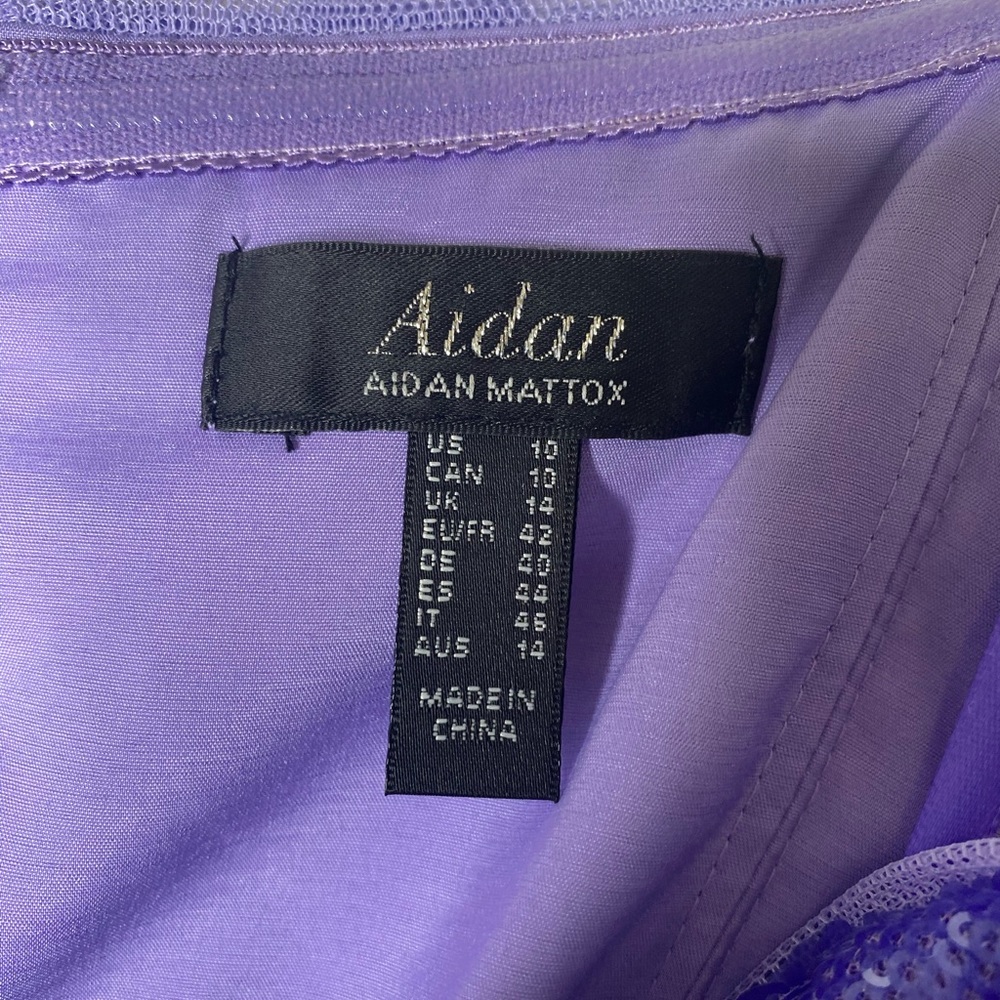 Aidan by Aidan Mattox Strapless Sequin Formal Gown - Picture 10 of 12